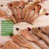 Natural Teak Wood Kitchen Utensil Set